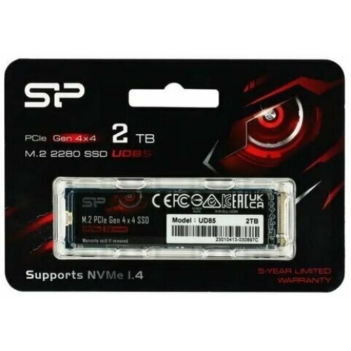 Твердотельный диск 2TB Silicon Power UD85, M.2 2280, PCI-E 4x4 [R/W - 3600/2800 MB/s]